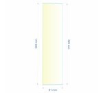 0081X320X324  Verre réfractaire 81x320x324 mm N°10 Efel Surdiac 14,50 €