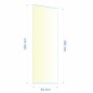 Verre réfractaire 84x250x263 mm Efel Surdiac