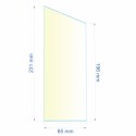 Verre réfractaire 85x196x231 mm épaisseur 3 mm N°16 Efel Surdiac, reference 0085X196X231