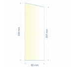 0085X231X249  Verre réfractaire 85x231x249 mm N°17 Efel Surdiac 11,70 €