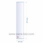 Verre réfractaire 54x271 mm épaisseur 3 mm