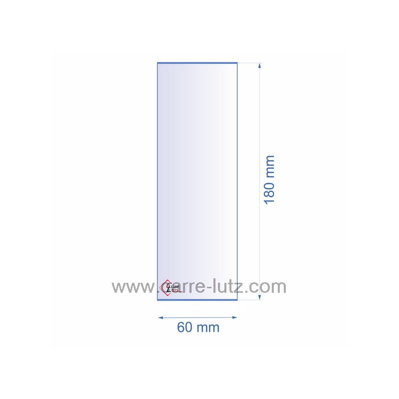 0060X180 Verre réfractaire 60x180 mm épaisseur 3 mm 6,30 € 0060X180 Verre réfractaire 60x180 mm épaisseur 3 mm 6,30 €