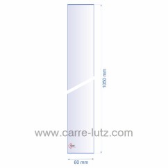 0060X1050  Verre réfractaire 60x1050 mm épaisseur 3 mm 31,90 €