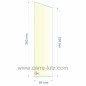 Verre réfractaire 64x238x260 mm n°19 Efel Surdiac