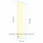 Verre réfractaire 64x238x260 mm n°19 Efel Surdiac