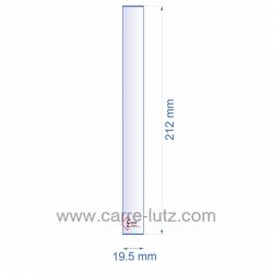 Lamelle réfractaire 19.5x212 mm épaisseur 3 mm