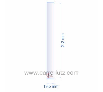 Lamelle réfractaire 19.5x212 mm épaisseur 3 mm