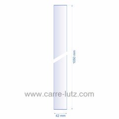 0042X1050  Verre réfractaire 42x1050 mm épaisseur 3 mm 22,30 €