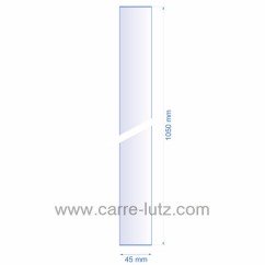 0045X1050  Verre réfractaire 45x1050 mm épaisseur 3 mm 23,90 €