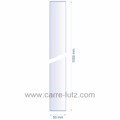 0050X1050  Verre réfractaire 50x1050 mm épaisseur 3 mm 26,60 €