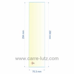 00703X294  Verre réfractaire 70,3x294 mm éEfel Surdiac 11,40 €