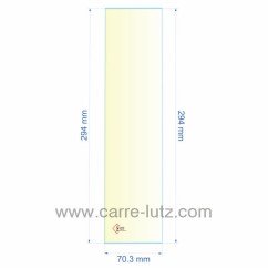 00703X294  Verre réfractaire 70,3x294 mm éEfel Surdiac 11,40 €