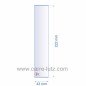 Verre réfractaire 43x222 mm épaisseur 3 mm