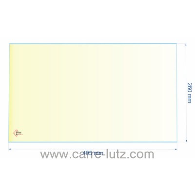 00255  AX606121A - verre réfractaire Vitrocéramique 405x260 Invicta 53,10 €