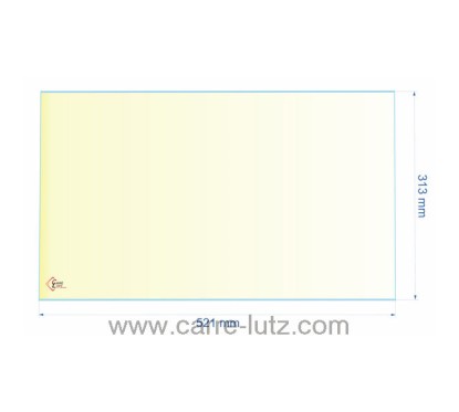 00256  verre réfractaire Vitrocéramique 521x313 AX606126A Invicta 74,30 €