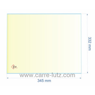 00258  AX6061311A - verre réfractaire Vitrocéramique 345x332 Invicta 56,50 €