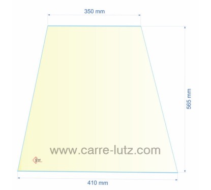 00262  verre réfractaire Vitrocéramique 565x410/350 AX605644A Invicta Chamane 139,30 €