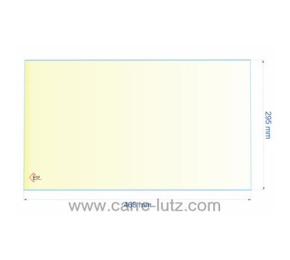 00264  verre réfractaire Vitrocéramique 468x295 AX606147A Invicta Cassine 71,60 €