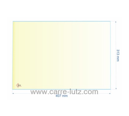 AX601664A - verre réfractaire Vitrocéramique 407x313 de poêle  Invicta Altea