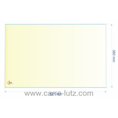 00272  AX606174 - verre réfractaire Vitrocéramique 527x380 de poêle Invicta Modena 96,80 €