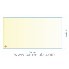 00276  AX606181B - verre réfractaire Vitrocéramique 514x274 mm Invicta Tennessee 72,80 €