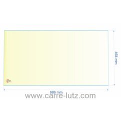 00280  AX126811A - verre réfractaire Vitrocéramique 986x464 mm de poêle Invicta 1100 GV  228,00 €