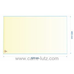 00281  AX826270B - verre réfractaire Vitrocéramique 625x465 mm non sérigraphiée Invicta 151,50 €