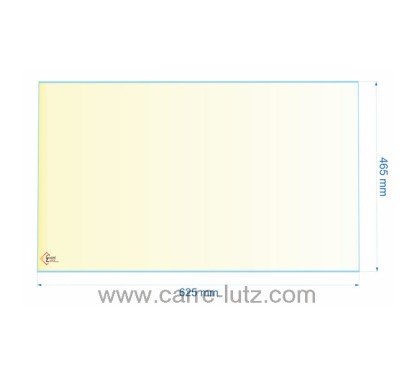 00281  AX826270B - verre réfractaire Vitrocéramique 625x465 mm non sérigraphiée Invicta 151,50 €