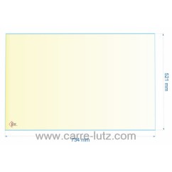 00286  AX126283A - verre réfractaire Vitrocéramique 734x521 mm non sérigraphiée Invicta 193,60 €