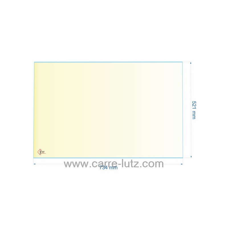 AX126283A - verre réfractaire Vitrocéramique 734x521 mm non sérigraphiée Invicta