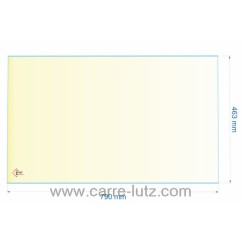 00287  AX126290A - verre réfractaire Vitrocéramique 790x463 mm Invicta 163,60 €