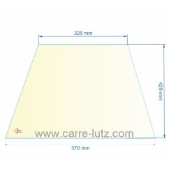 00288  AX605344B - verre réfractaire Vitrocéramique 429x370/325 mm Invicta Aratos 109,10 €