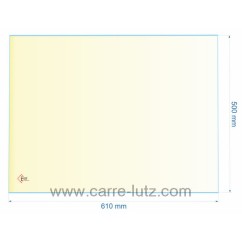 00292  AX126585A - verre réfractaire Vitrocéramique 610x500 mm Invicta 145,40 €