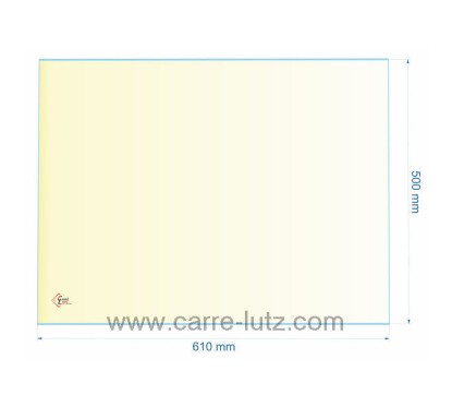 00292  AX126585A - verre réfractaire Vitrocéramique 610x500 mm Invicta 145,40 €