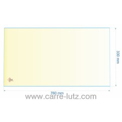 00293  AX186520 - verre réfractaire Vitrocéramique 760x330 mm Invicta 122,50 €