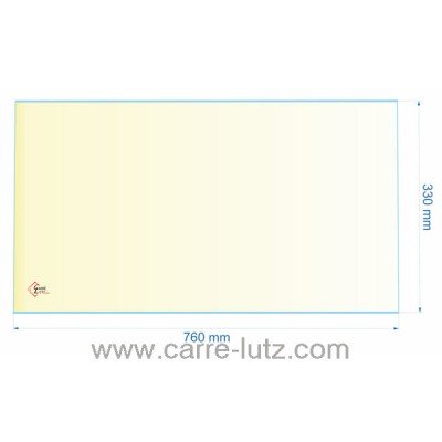 00293  AX186520 - verre réfractaire Vitrocéramique 760x330 mm Invicta 122,50 €