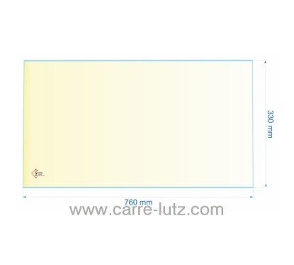 00293  AX186520 - verre réfractaire Vitrocéramique 760x330 mm Invicta 122,50 €