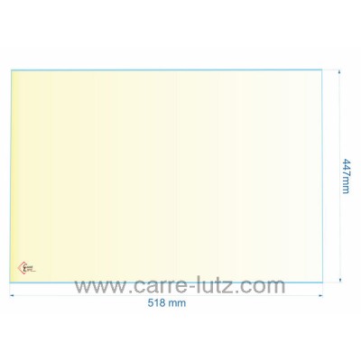 00294  AX126575A - verre réfractaire Vitrocéramique 518x447 mm Invicta Flameo 109,40 €