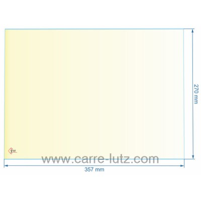 00296  verre réfractaire Vitrocéramique 357x270 mm AX116669A Invicta  49,80 €