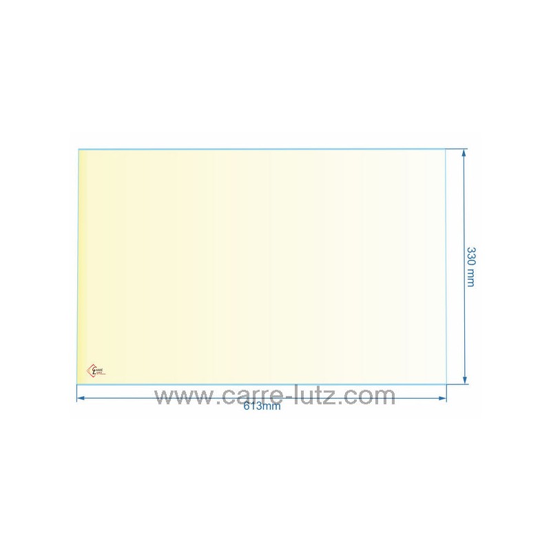 AX116674A - verre réfractaire Vitrocéramique 613x330 mm Invicta 