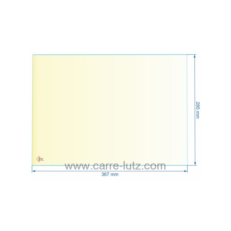 00299  AX516675A - verre réfractaire Vitrocéramique 367x285 mm Invicta  52,80 €