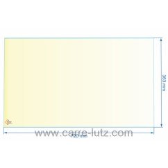 00300  AX216680A - verre réfractaire Vitrocéramique 720x363 mm Invicta  132,50 €