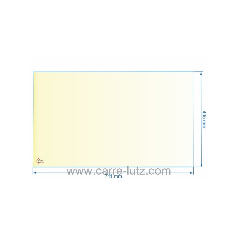 00301  AX116682A - verre réfractaire Vitrocéramique 711x405 mm Invicta  132,20 €