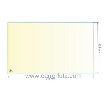 00301  AX116682A - verre réfractaire Vitrocéramique 711x405 mm Invicta  132,20 €