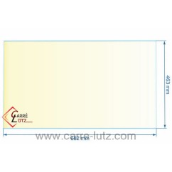 00308  AX603825A - Vitre réfractaire Vitrocéramique 682x463 mm Invicta 143,40 €