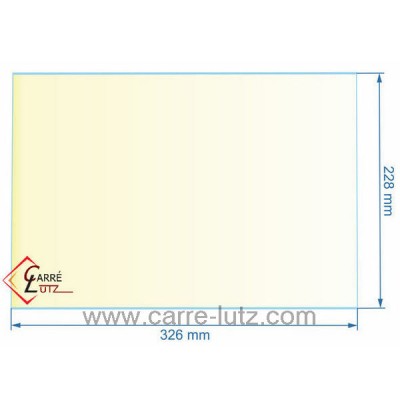 00309  AX606138A - Vitre réfractaire Vitrocéramique 326x228 mm Invicta 41,70 €