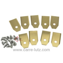 99879008  595084401 - Jeu de 9 lames avec traitement titane de robot tondeuse 9,00 €