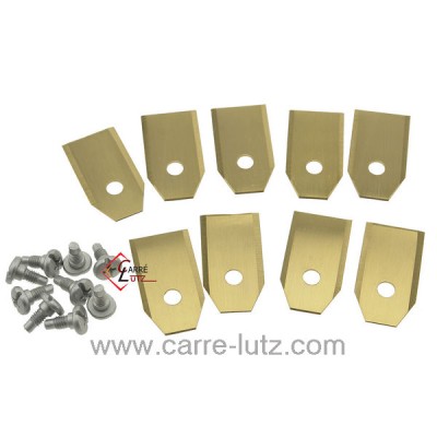 99879008 595084401 - Jeu de 9 lames avec traitement titane de robot tondeuse 9,00 €