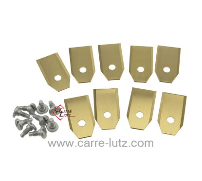 99879008  595084401 - Jeu de 9 lames avec traitement titane de robot tondeuse 9,00 €