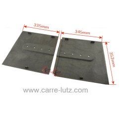 702627  10160660145053 - Jeu de Plaque arriere de foyer d insert Godin 680160 108,10 €